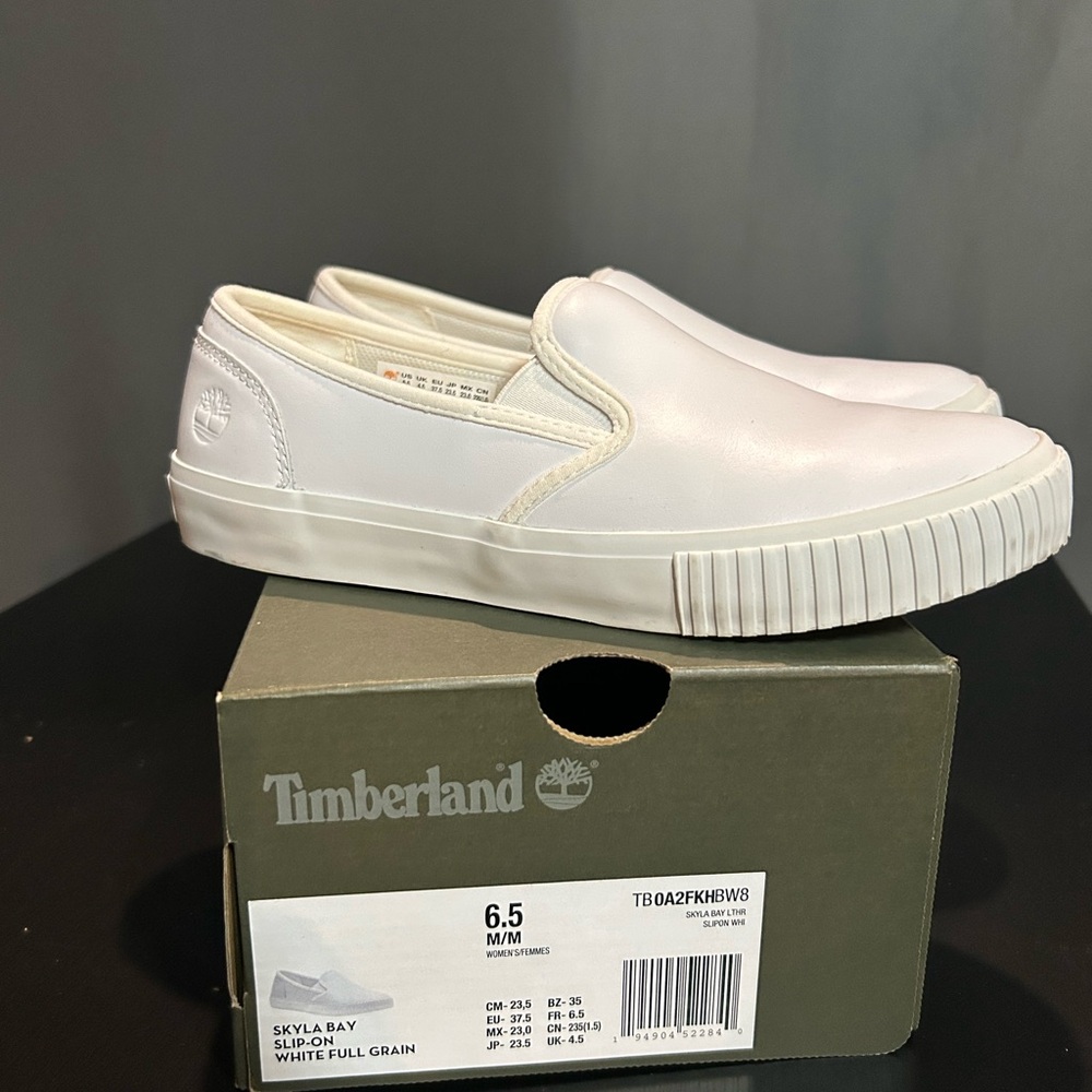 Timberland White Slip-On Sneakers - Picture 2 of 6